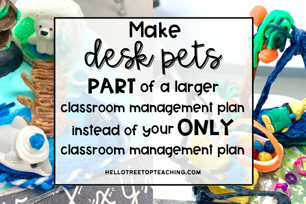 Make desk pets part of a larger classroom management plan instead of your only classroom management plan