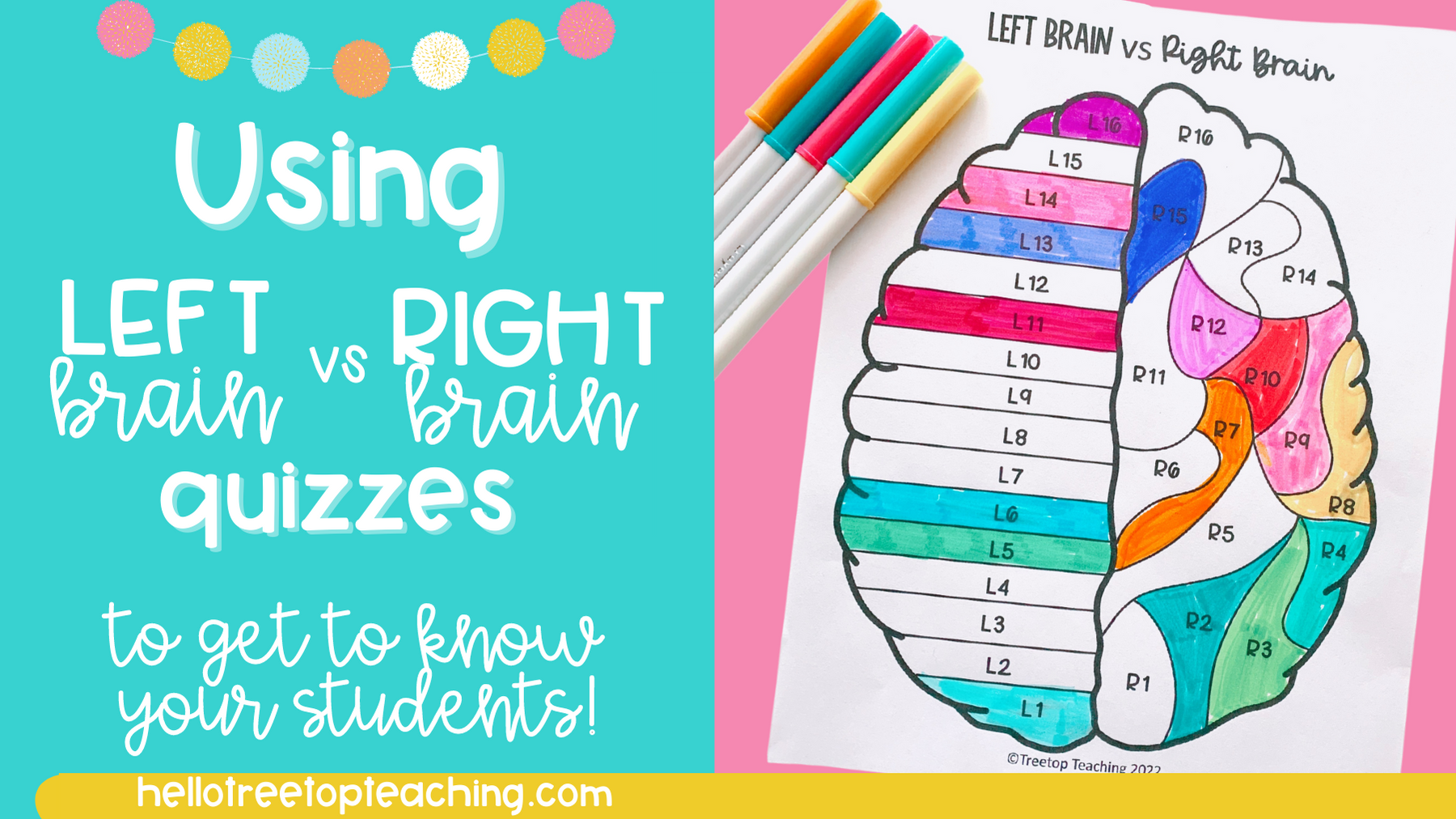 Using left brain vs right brain test in the classroom to get to know your students