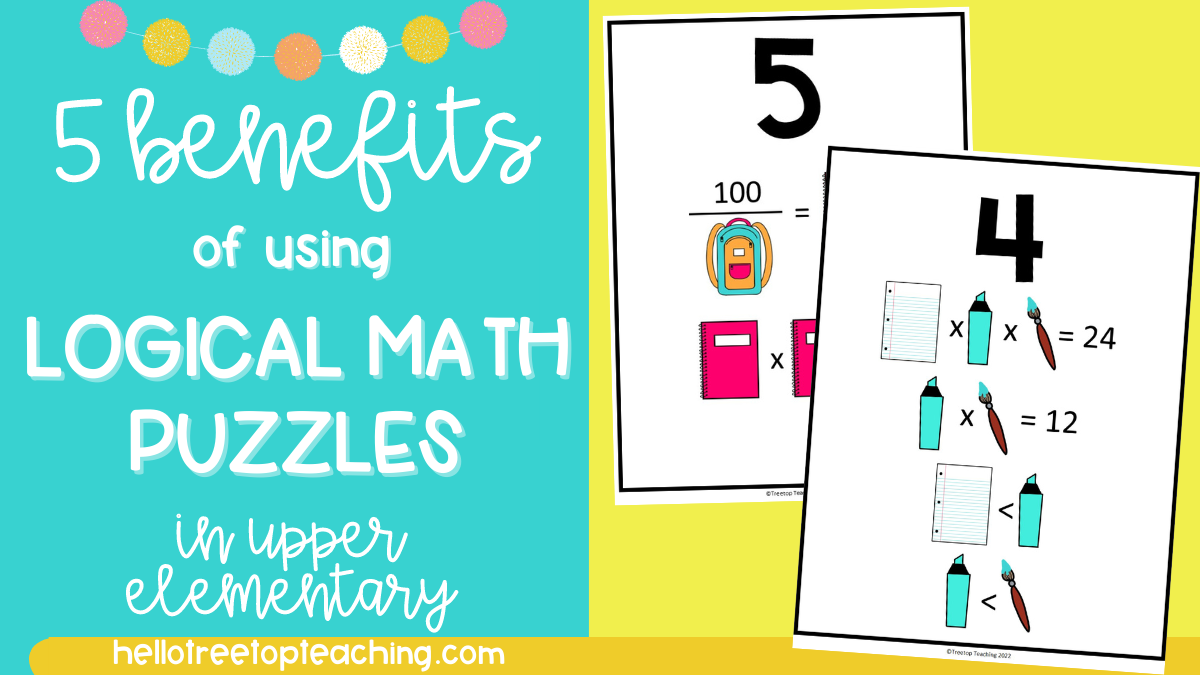 Using logical math puzzles with picture symbols in the upper elementary classroom